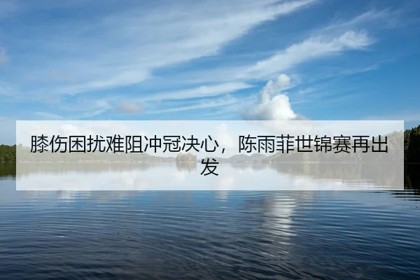 膝伤困扰难阻冲冠决心，陈雨菲世锦赛再出发